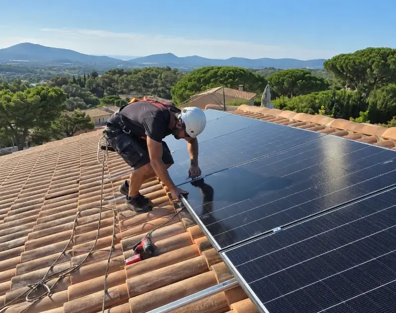 Installateur panneaux solaires Bourdic — pose photovoltaïque sur toiture