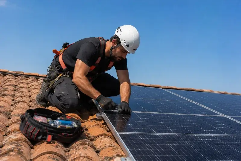 Maintenance et monitoring de panneaux solaires à Bourdic