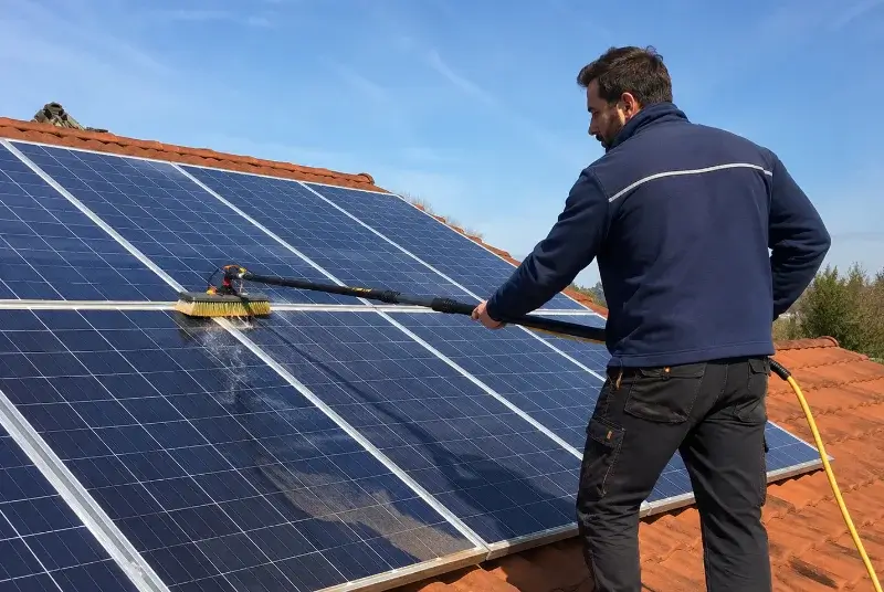 Nettoyage et entretien de panneaux solaires à Bourdic
